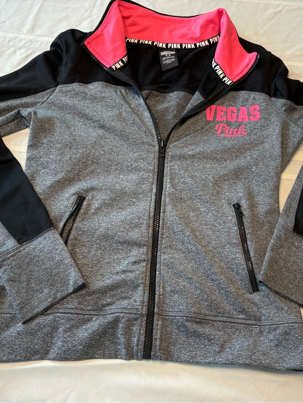 PINK Victoria's Secret Las Vegas Ultimate Zip-Up Jacket